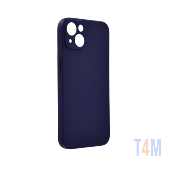 Funda de Silicona con Marco de Cámara para Apple iPhone 13 Azul